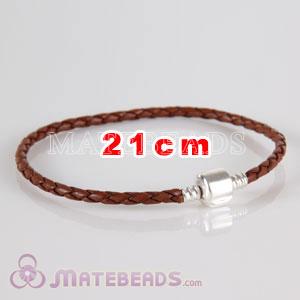 brown European leather bracelet