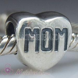antique silver MOM beads