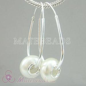 925 Sterling Silver European Style Earring fit European beads