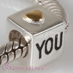Sterling Silver Engraved Love Bead - Fits European 