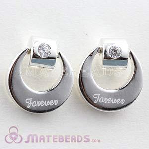 925 Sterling Silver Fashion Forever CZ Stud Earrings