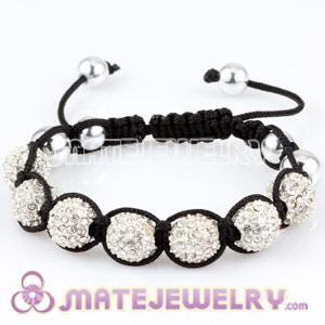 Wholesale Woven Sambarla Bracelets Silver Crystal Ball Beads