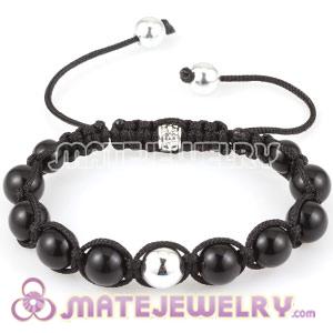 Wholesale Sambarla Jewelry Bracelet Black Silver Crystal Beads