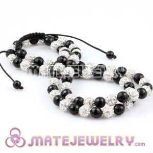 Wholesale Fashion Sambarla Necklaces Black and Crystal Ball Beads