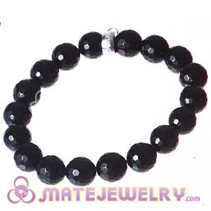 Wholesale Black Onyx Sterling Silver Stackable Charms Bracelets 