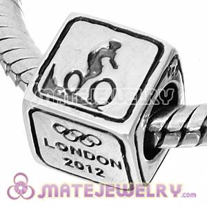 Sterling Silver European Cycling Mountain Bike Beads London 2012 Olympics Charms