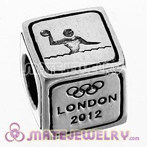 Sterling Silver European Water Polo Beads London 2012 Olympics Charms