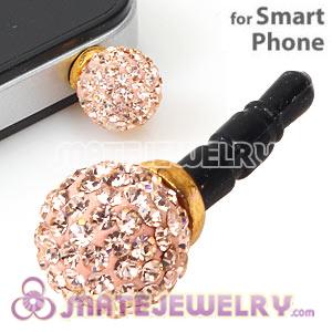 10mm Rose Czech Crystal Ball Plugy Headphone Jack Accessories
