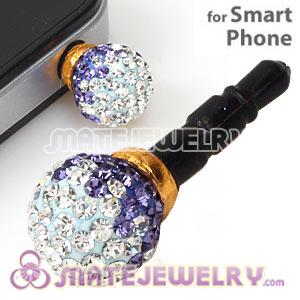 10mm Czech Crystal Ball Plugy Headphone Jack Accessories