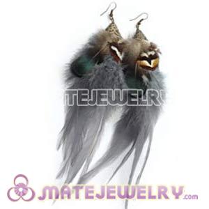 Wholesale 120 Pair Per Bag Multi Colored Long Colorful Feather Earrings 