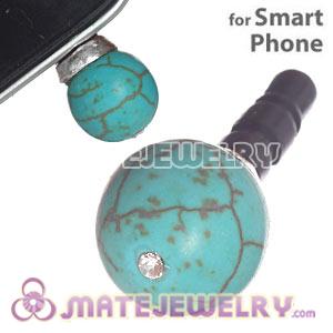 10mm Green Turquoise Mobile Earphone Jack Plug Fit iPhone 