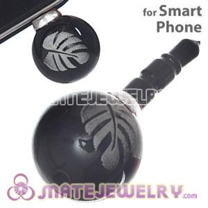 14mm Buddha Agate Mobile Earphone Jack Plug Fit iPhone 