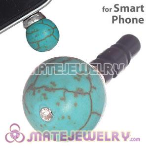 8mm Green Turquoise Mobile Earphone Jack Plug Fit iPhone 