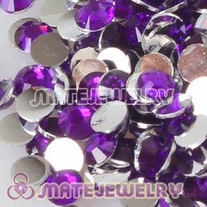 Wholesale Purple Resin Crystal Beads Earphone Jack Accessory For iphone 