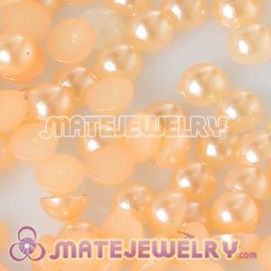 Wholesale Orange Pearl Crystal Beads Earphone Jack Accessory For iphone 