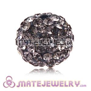 Wholesale Cheap Price 10mm Grey Handmade Pave Crystal Beads