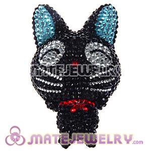 Cute 3D Bling Crystal GiGi Cat Absorbable Doll For iPhone Cases 