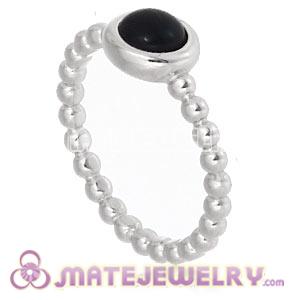 Wholesale Platinum Plated Bubble Cabochon Pearl Ring Upon Ring 