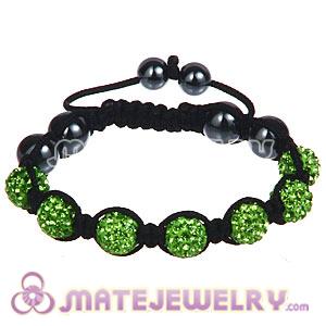 Wholesale Bargain Price Handmade Pave Green Crystal TresorBeads Bracelets
