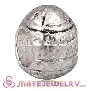 Wholesale Silver Plated European Easter Egg Charm Bead 