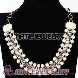 Chunky Chain Resin Rhinestone Choker Collar Necklaces Wholesale