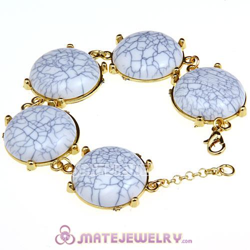 Hot Sale White Turquoise Bead Bubble Bracelets Wholesale