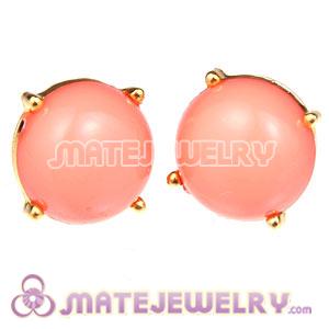 Fashion Gold Plated Orange Bubble Stud Earring Wholesale