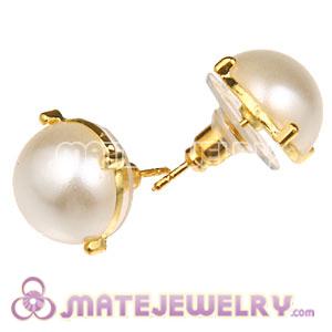 Fashion Gold Plated Pearl Bubble Stud Earring Wholesale