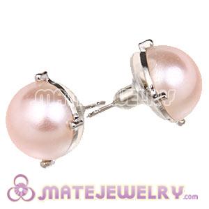 Fashion Silver Plated Pearl Bubble Stud Earring Wholesale