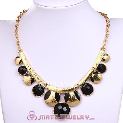 Gold Chain Resin Choker Bib Necklaces Wholesale