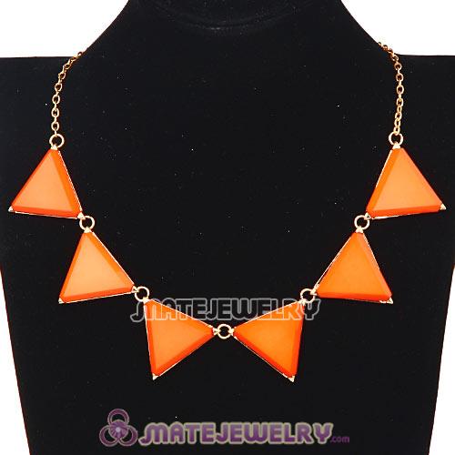 Tutti Frutti Punk Triangle Resin Choker Collar Necklace Wholesale