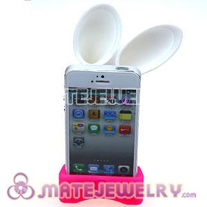 Silicone Bunny Ear Speaker Amplifier Horn Stand For iPhone Wholesale