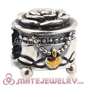 Wholesale European Sterling Silver Box Charm Bead