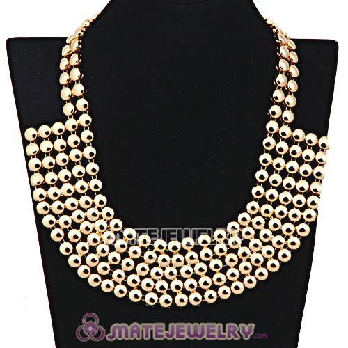 Wholesale Gold Bubble Bib Collar Necklace