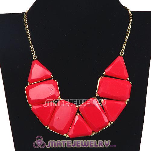 Wholesale Chunky Resin Geometry Choker Collar Necklace