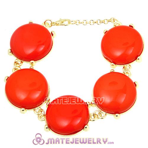 Hot Sale Resin Bead Orange Bubble Bracelets Wholesale