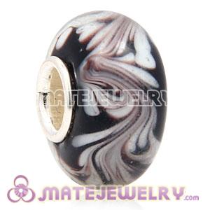 Cheap European Lampwork Glass Beads In 925 Sterling Silver Core 