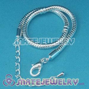 19CM Silver Plated Bracelet Chains With Lobster Clasp