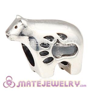 Wholesale 925 Sterling Silver European Polar Bear Charms Bead