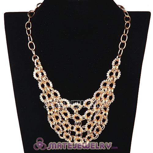 2013 Fashion Costume Jewelry Ladies Crystal Chunky Chain Necklace