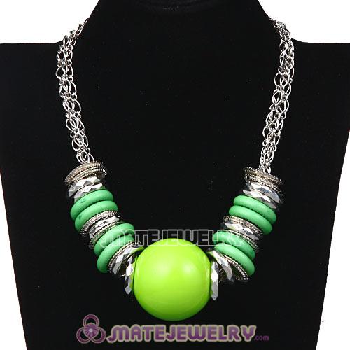 Ethnic Chunky Chain Hoop Big Ball Choker DIY Necklace