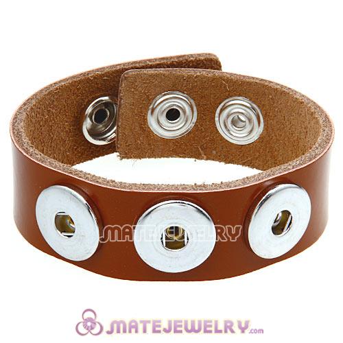 Wholesale Noosa Amsterdam Leather Bracelets Brown