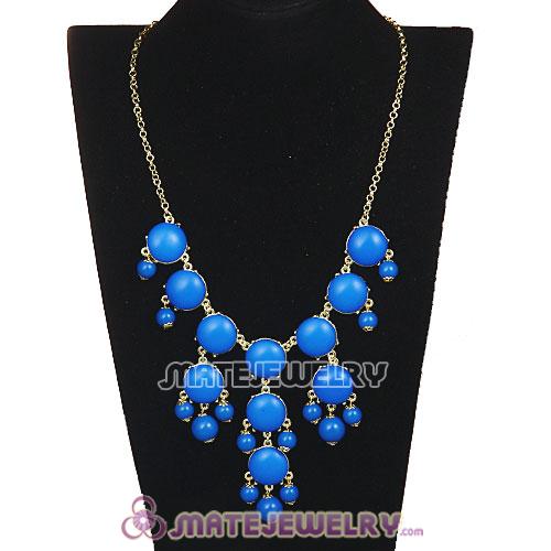 2013 Fashion Jewelry Dark Blue Mini Bubble Bib Statement Necklaces 