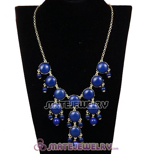 2013 Fashion Jewelry Navy Mini Bubble Bib Statement Necklaces 