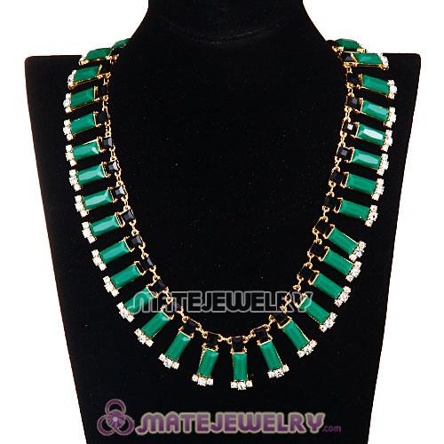 Resin Rhinestone Crystal Choker Collar Bib Necklace Wholesale