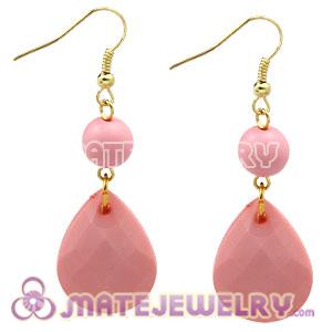 Fashion Hoop Pink Bubble Earrings Wholesale