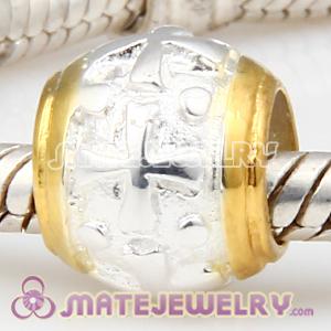 European Gold Charm with Cross
