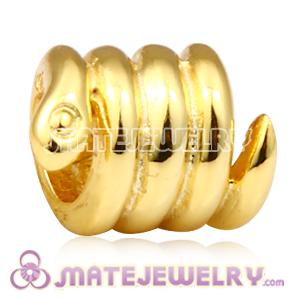 Gold Plated Snake Beads