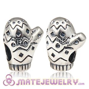 Charmilia sterling silver mitten glove charm beads fit European Largehole Jewelry jewelry