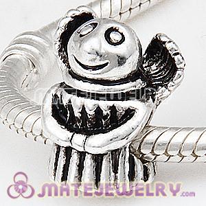 Wholesale Silver Plated Antique Alloy Angel Beads
